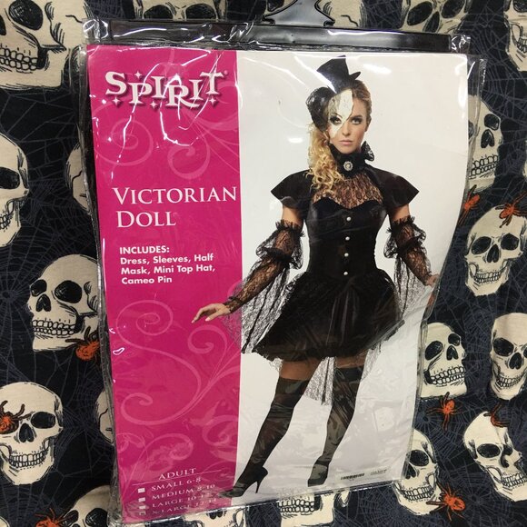 Spirit Halloween Victorian Doll Women's Adult Halloween Costume - Picture 1 of 4